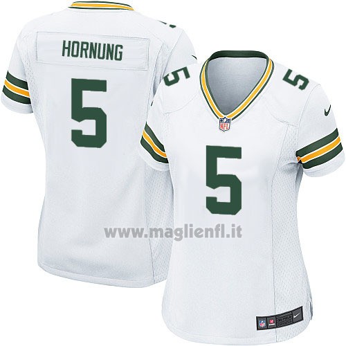 Maglia NFL Game Donna Green Bay Packers Hornung Bianco2